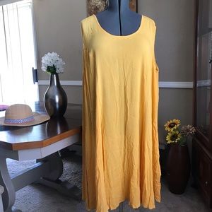 Plus Size Yellow Dress